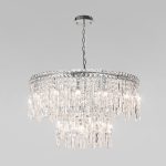 Подвесная люстра Eurosvet Blitz 60160 хром/ прозрачный хрусталь Strotskis Smart a065324