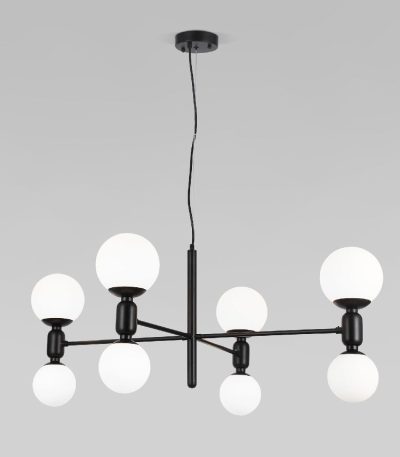 Подвесная люстра Eurosvet Bubble 30182/8 черный Smart a063212