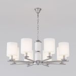 Подвесная люстра Eurosvet Caprera 60146/8 никель Smart a063869
