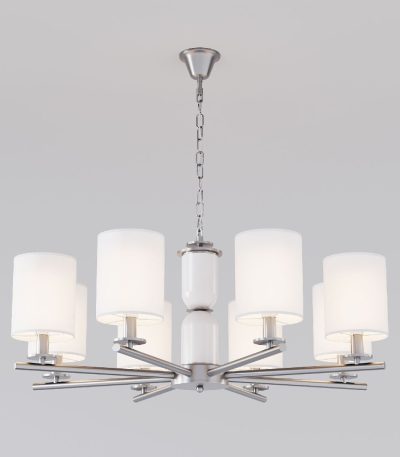 Подвесная люстра Eurosvet Caprera 60146/8 никель Smart a063869