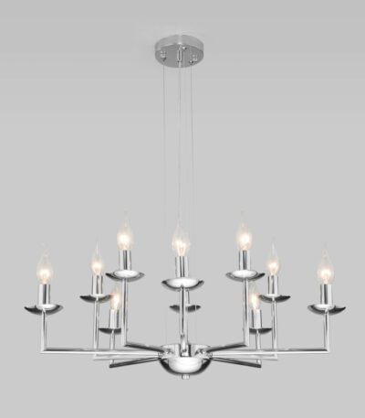 Подвесная люстра Eurosvet Cariso 60150/10 хром