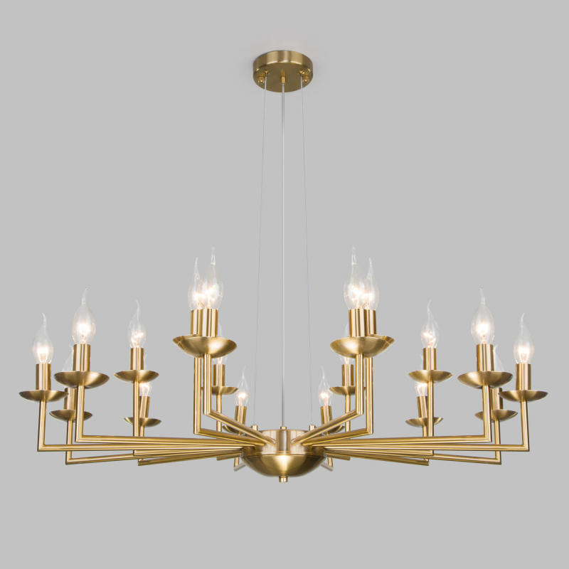 Подвесная люстра Eurosvet Cariso 60150/18 латунь Подвесная люстра Eurosvet Cariso 60150/18 латунь