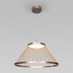 Подвесная люстра Eurosvet Cesta 40017/1 LED коричневый a069288