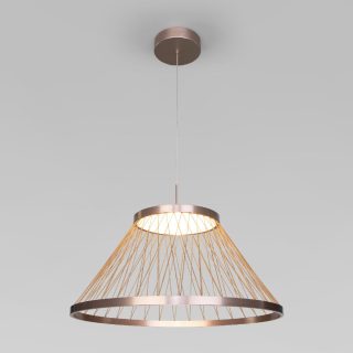 Подвесная люстра Eurosvet Cesta 40017/1 LED коричневый a069288