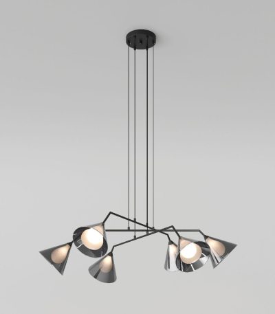 Подвесная люстра Eurosvet Enigma 70161/6 черный Smart a069046