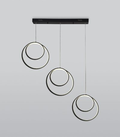 Подвесная люстра Eurosvet Flow 90308/3 черный a060657