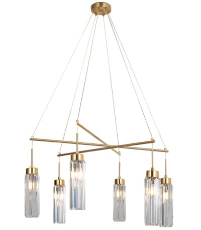 Подвесная люстра Eurosvet Gilian 60163/6 латунь Smart a065757