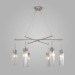 Подвесная люстра Eurosvet Gilian 60163/6 никель Smart a065758