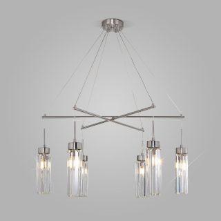 Подвесная люстра Eurosvet Gilian 60163/6 никель Smart a065758