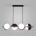 Подвесная люстра Eurosvet Moity 70149/4 черный/латунь Smart a064820