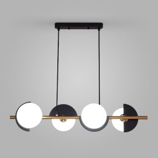 Подвесная люстра Eurosvet Moity 70149/4 черный/латунь Smart a064820