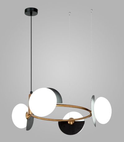 Подвесная люстра Eurosvet Moity 70150/4 черный/латунь Smart a064822