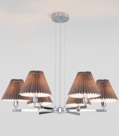 Подвесная люстра Eurosvet Peony 60136/6 хром/графит