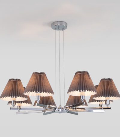 Подвесная люстра Eurosvet Peony 60136/8 хром/графит