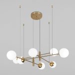 Подвесная люстра Eurosvet Planet 70146/8 латунь Smart a062029