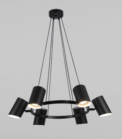 Подвесная люстра Eurosvet Splay 70147/6 черный Smart a062033
