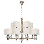 Подвесная люстра iLamp Alesti P2424-10+5 Nickel