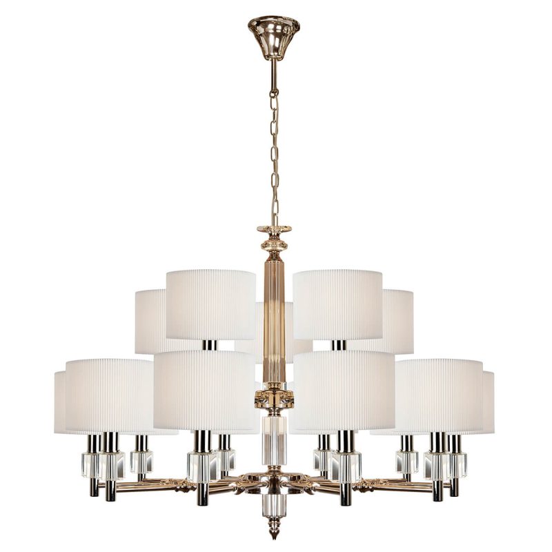 Подвесная люстра iLamp Alesti P2424-10+5 Nickel Подвесная люстра iLamp Alesti P2424-10+5 Nickel