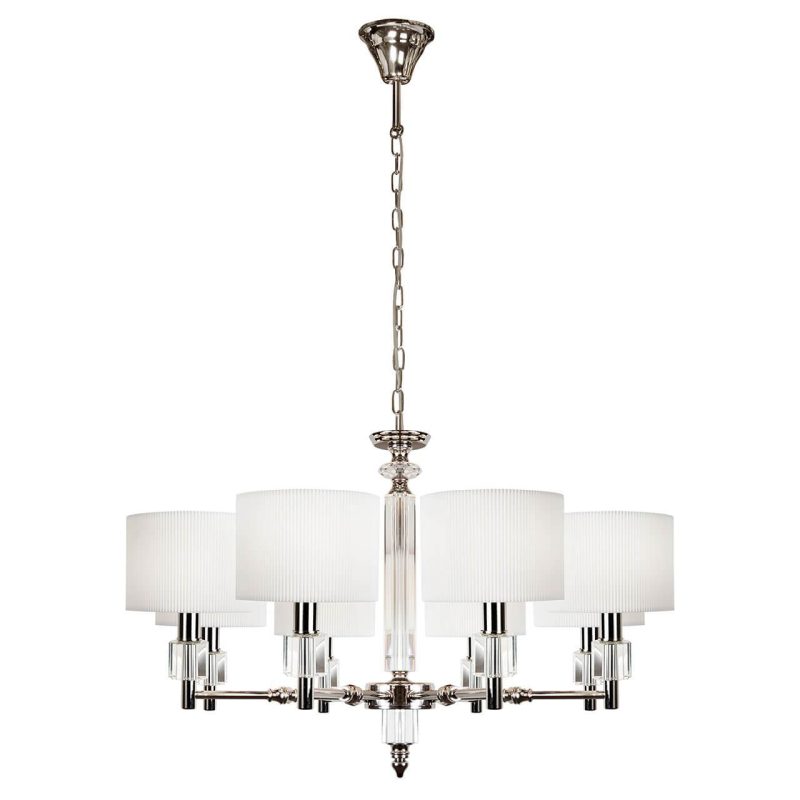 Подвесная люстра iLamp Alexa P2404-8 Nickel Подвесная люстра iLamp Alexa P2404-8 Nickel