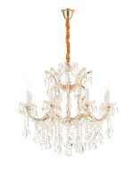 Подвесная люстра iLamp Diamond 6071-8 GD+CL