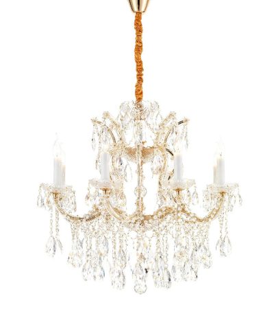 Подвесная люстра iLamp Diamond 6071-8 GD+CL