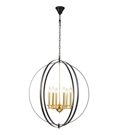 Подвесная люстра iLamp Element 9977-800 GoldBlack