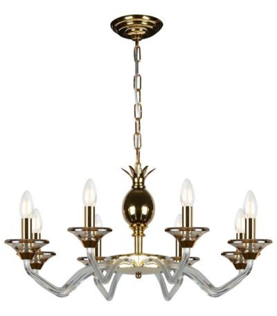 Подвесная люстра iLamp Flo YT2049-8 GD+Cear