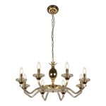 Подвесная люстра iLamp Flo YT2049-8 GD+COG