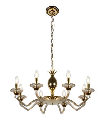 Подвесная люстра iLamp Flo YT2049-8 GD+COG