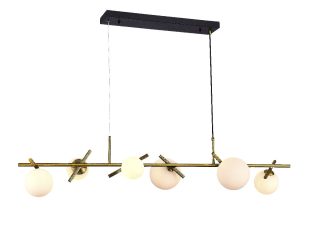 Подвесная люстра iLamp Golden 2134-6L BR+MBK