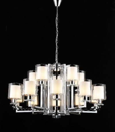 Подвесная люстра iLamp King RM6201-10+5 CR+CL