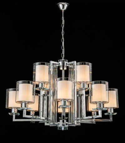 Подвесная люстра iLamp King RM6201-8+4 CR+CL