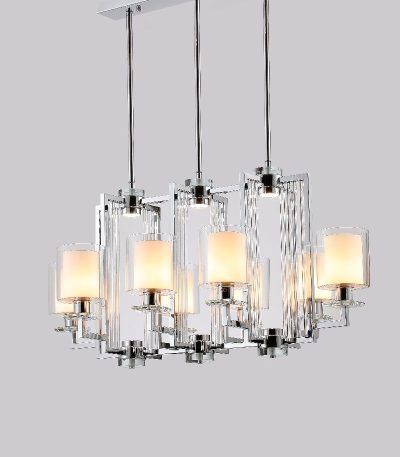 Подвесная люстра iLamp King RM6201-8P CR+CL