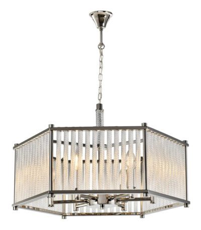Подвесная люстра iLamp Rich P9509-6 Nickel