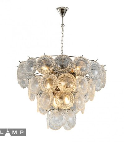 Подвесная люстра iLamp Rockfeller P2549-12 Nickel
