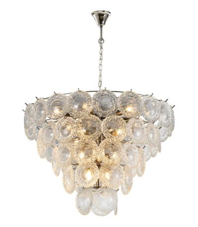 Подвесная люстра iLamp Rockfeller P2549-18 Nickel