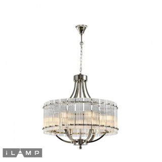 Подвесная люстра iLamp Silverstone P9504-6 Nickel