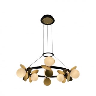 Подвесная люстра iLedex Savage C4641-9 MBK+SGD