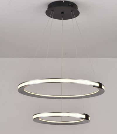 Подвесная люстра iLedex Vision 9225-6+4SD GR+BK