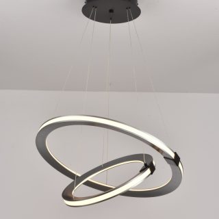 Подвесная люстра iLedex Vision 9225-8+5SD GR+BK