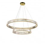 Подвесная люстра iLedex Woodstock 10920P/2-60W-3000K (10/6) GL-CL