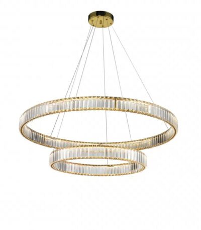 Подвесная люстра iLedex Woodstock 10920P/2-60W-3000K (10/6) GL-CL