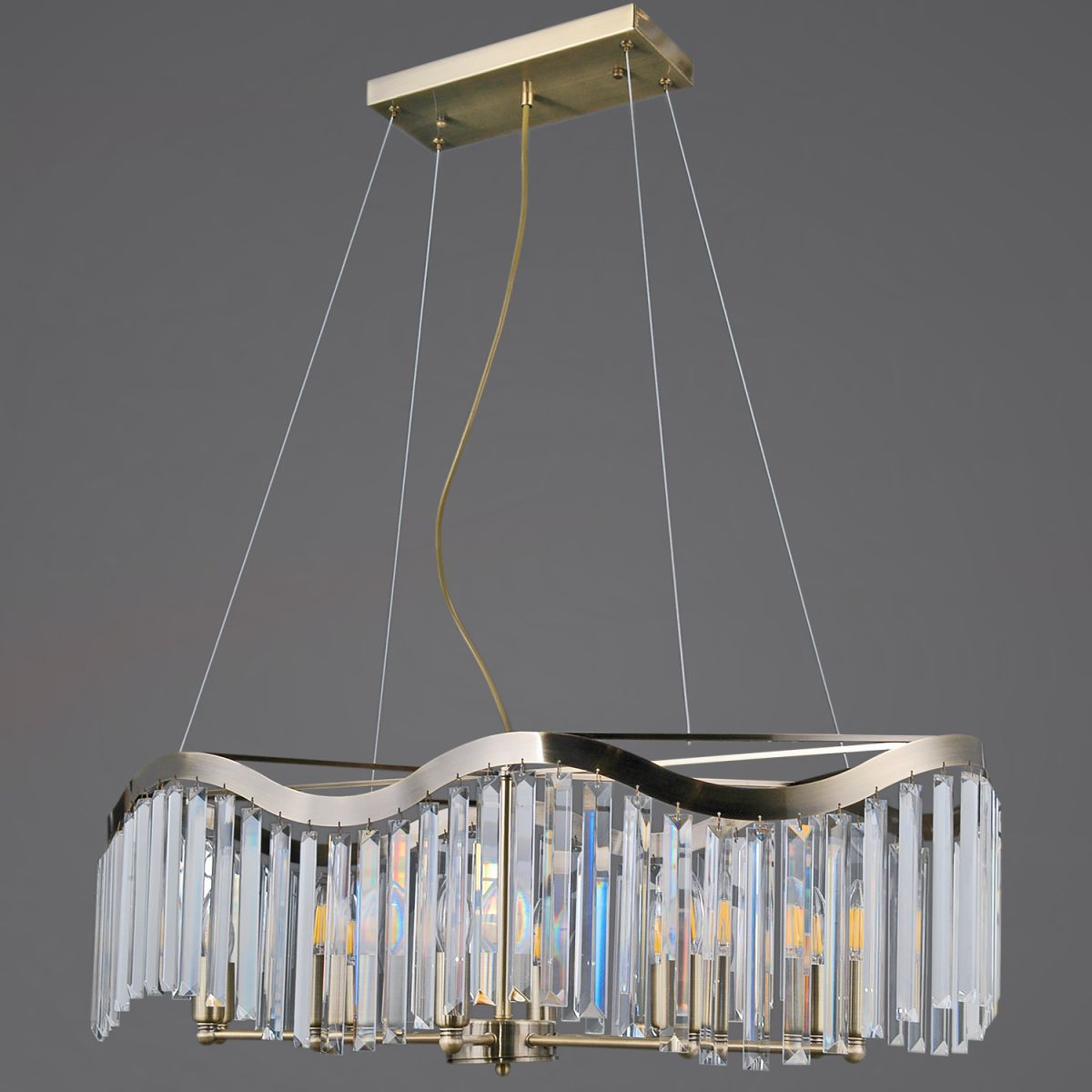 Подвесная люстра Illumico IL3475-10PSQ-25AB ELITE Подвесная люстра Illumico IL3475-10PSQ-25AB ELITE