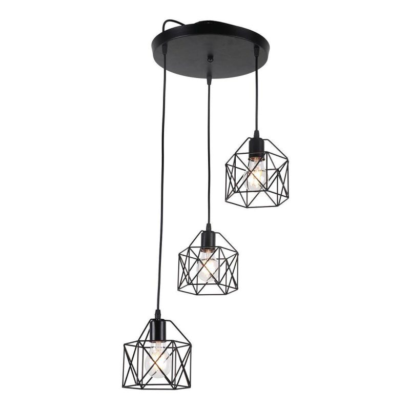 Подвесная люстра IMEX MD.0330-3-P BK Подвесная люстра IMEX MD.0330-3-P BK