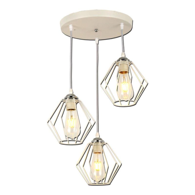 Подвесная люстра IMEX MD.3099-3-P WH+CH Подвесная люстра IMEX MD.3099-3-P WH+CH