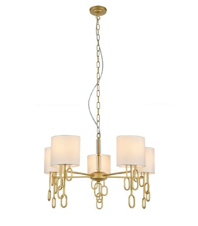 Подвесная люстра Indigo Amali 13026/5P Gold V000479