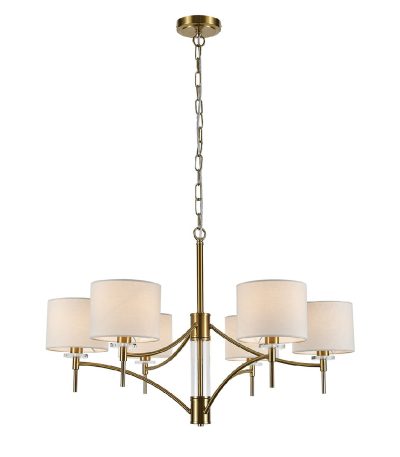 Подвесная люстра Indigo Boheme 13031/6P Brass V000525