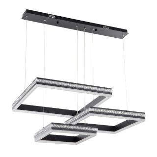 Подвесная люстра LED4U 8596-500-400-300 BK