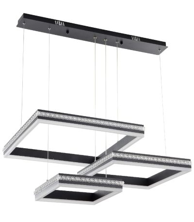 Подвесная люстра LED4U 8596-500-400-300 BK