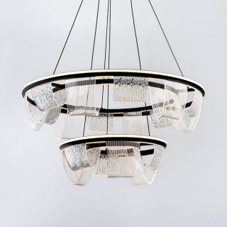 Подвесная люстра LED4U L7706-800-460 BK